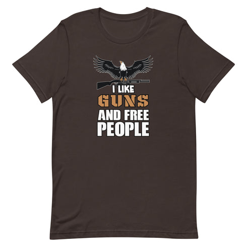 I Like Guns and Free People Short-sleeve unisex t-shirt - Mainstream Freedom