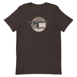 .223 Because Fists Aren't Effective Short-sleeve Pro 2nd Amendment t-shirt - Mainstream Freedom