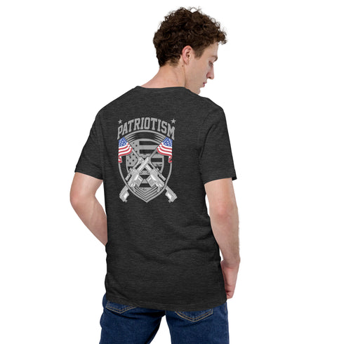 Patriotism Pro America Patriotic Graphic t-shirt (Back Design) - Mainstream Freedom