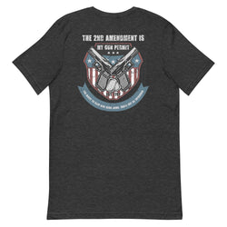 The 2nd Amendment Is My Gun Permit - The Right To Keep And Bear Arms, Shall Not Be Infringed Pro Guns t-shirt (Back) - Mainstream Freedom