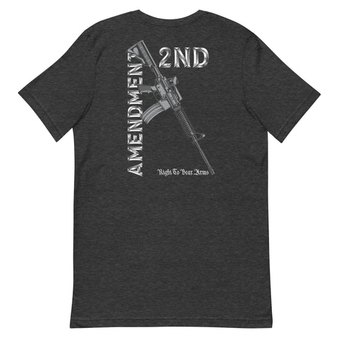 2nd Amendment Right To Bear Arms (Back) Unisex t-shirt - Mainstream Freedom