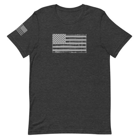Grunge American Flag Unisex t-shirt - Mainstream Freedom