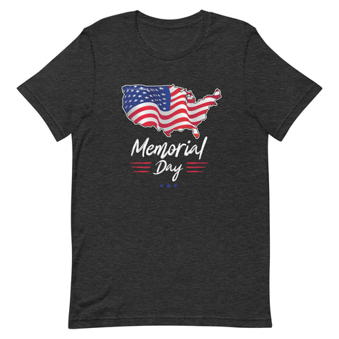 Memorial Day American Flag Short-sleeve unisex t-shirt - Mainstream Freedom