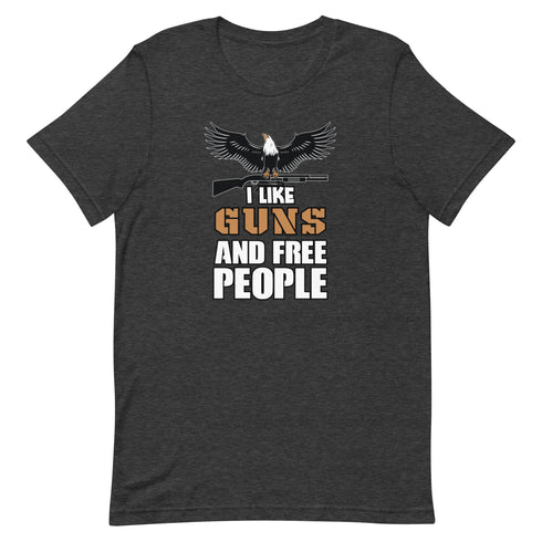 I Like Guns and Free People Short-sleeve unisex t-shirt - Mainstream Freedom