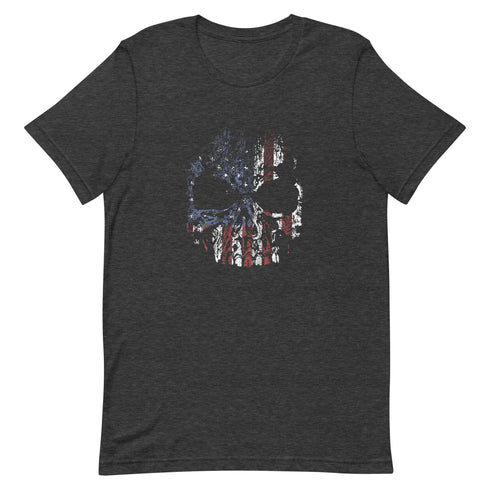 USA Skull Unisex t-shirt - Mainstream Freedom