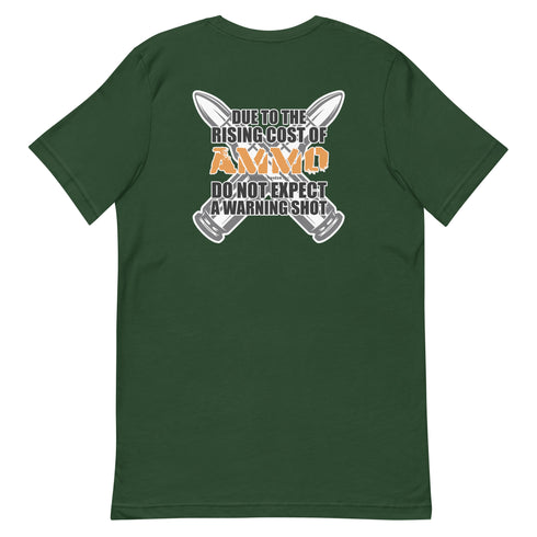 Rising Cost of Ammo Short-sleeve unisex t-shirt - Mainstream Freedom