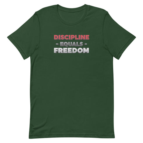 Discipline Equals Freedom Unisex t-shirt - Mainstream Freedom