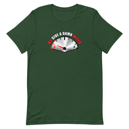 My Give A Damn Meter Short-sleeve unisex t-shirt - Mainstream Freedom