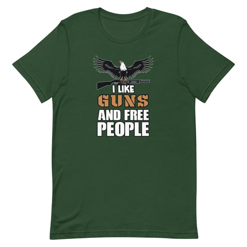 I Like Guns and Free People Short-sleeve unisex t-shirt - Mainstream Freedom