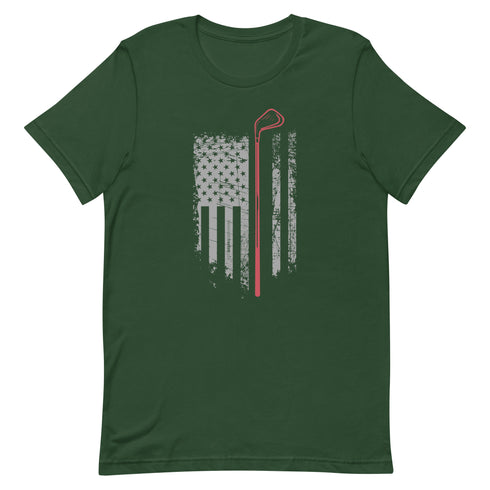 Grunge American Golfer Unisex t-shirt - Mainstream Freedom