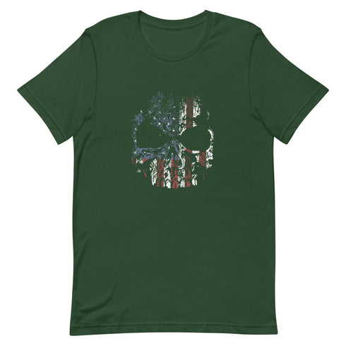 USA Skull Unisex t-shirt - Mainstream Freedom