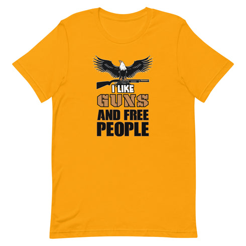 I Like Guns and Free People Short-sleeve unisex t-shirt - Mainstream Freedom