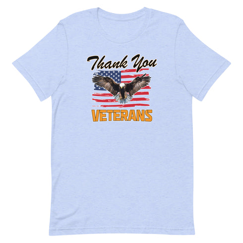 Thank You Veterans Short-sleeve unisex t-shirt - Mainstream Freedom