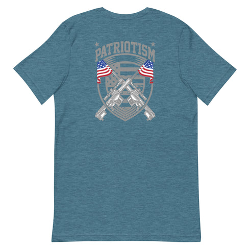 Patriotism Pro America Patriotic Graphic t-shirt (Back Design) - Mainstream Freedom
