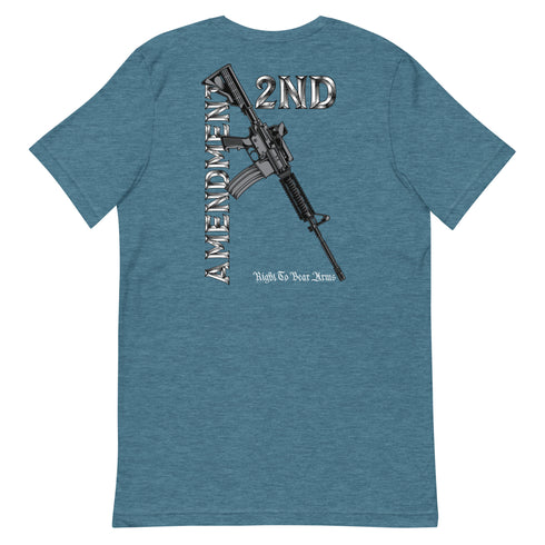 2nd Amendment Right To Bear Arms (Back) Unisex t-shirt - Mainstream Freedom