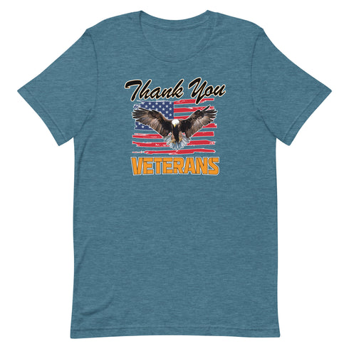 Thank You Veterans Short-sleeve unisex t-shirt - Mainstream Freedom