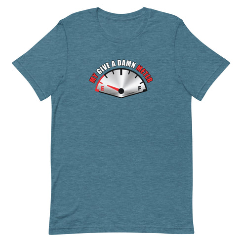 My Give A Damn Meter Short-sleeve unisex t-shirt - Mainstream Freedom