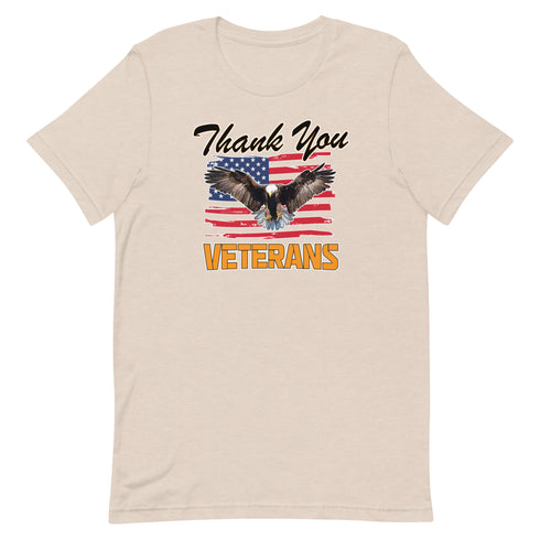 Thank You Veterans Short-sleeve unisex t-shirt - Mainstream Freedom