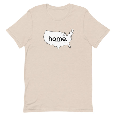 Home - On Map Of America Short-sleeve unisex t-shirt - Mainstream Freedom
