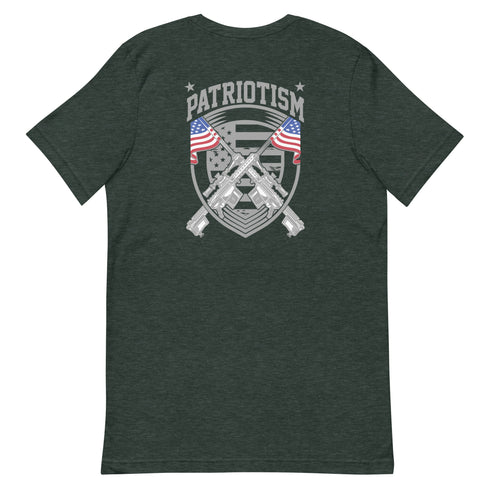 Patriotism Pro America Patriotic Graphic t-shirt (Back Design) - Mainstream Freedom