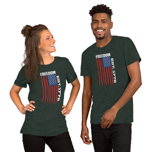 Freedom Est. 1776 Unisex Independence Day t-shirt - Mainstream Freedom
