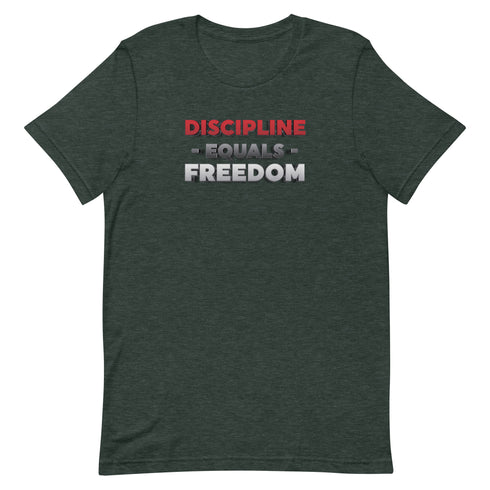Discipline Equals Freedom Unisex t-shirt - Mainstream Freedom