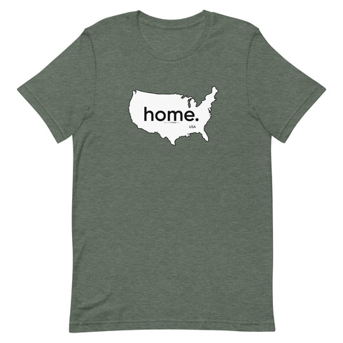 Home - On Map Of America Short-sleeve unisex t-shirt - Mainstream Freedom