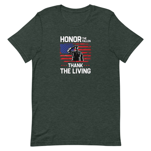 Honor The Fallen Thank The Living Memorial Day Unisex t-shirt - Mainstream Freedom