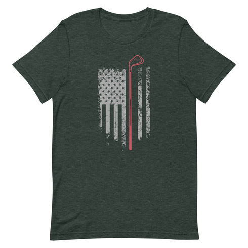 Grunge American Golfer Unisex t-shirt - Mainstream Freedom