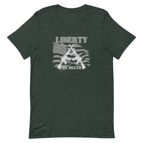 Liberty or Death Unisex t-shirt - Mainstream Freedom