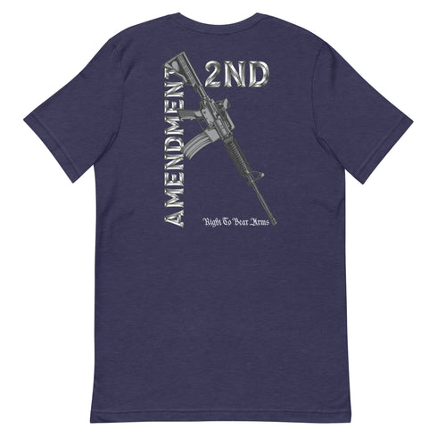 2nd Amendment Right To Bear Arms (Back) Unisex t-shirt - Mainstream Freedom
