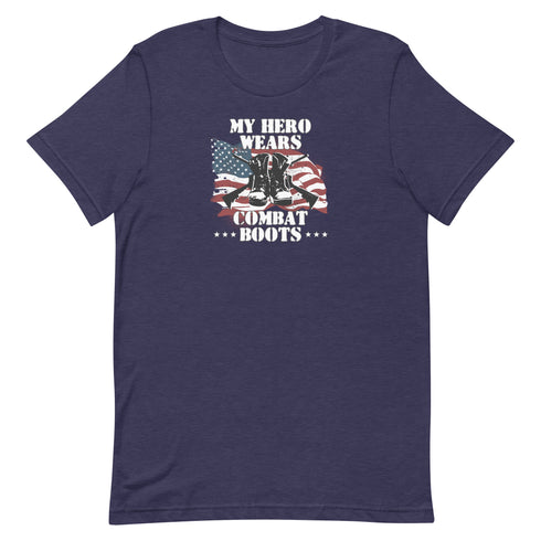 My Hero Wears Combat Boots Pro Military Patriotic t-shirt - Mainstream Freedom