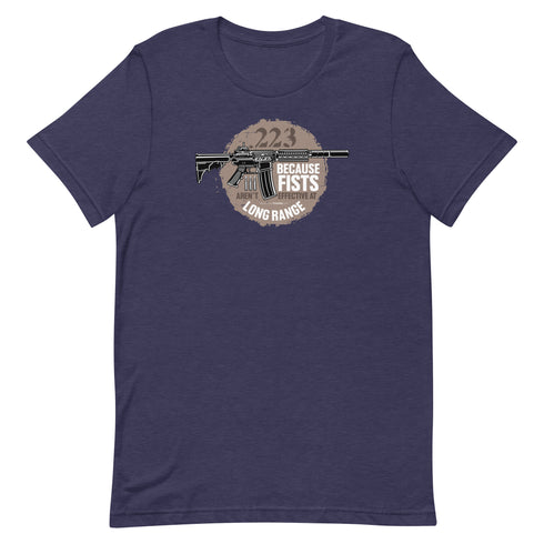 .223 Because Fists Aren't Effective Short-sleeve Pro 2nd Amendment t-shirt - Mainstream Freedom