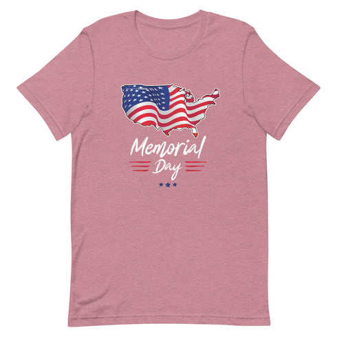 Memorial Day American Flag Short-sleeve unisex t-shirt - Mainstream Freedom