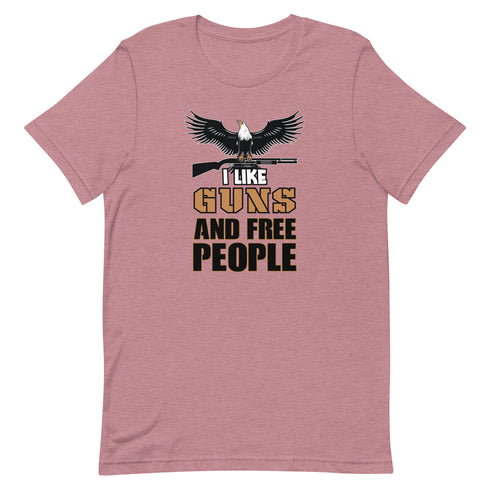 I Like Guns and Free People Short-sleeve unisex t-shirt - Mainstream Freedom