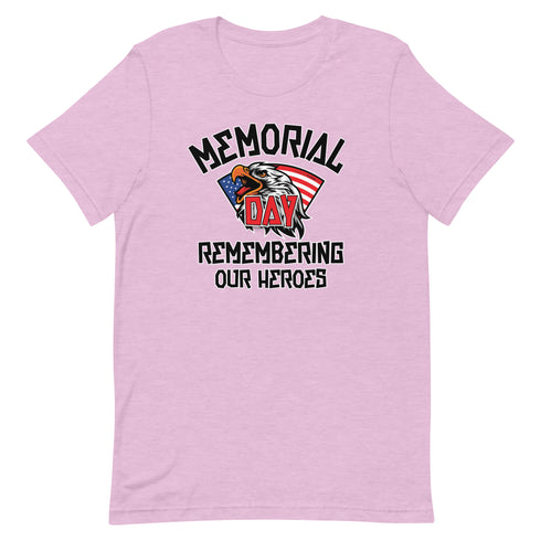 Memorial Day Remembering Our Heros - Short-sleeve unisex t-shirt - Mainstream Freedom