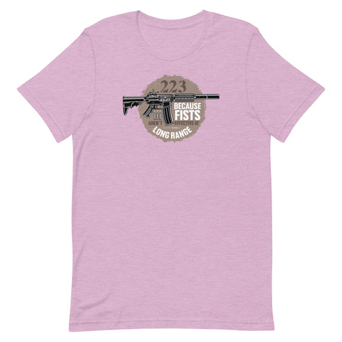 .223 Because Fists Aren't Effective Short-sleeve Pro 2nd Amendment t-shirt - Mainstream Freedom