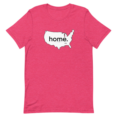 Home - On Map Of America Short-sleeve unisex t-shirt - Mainstream Freedom
