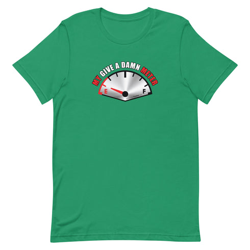 My Give A Damn Meter Short-sleeve unisex t-shirt - Mainstream Freedom