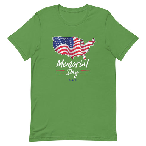 Memorial Day American Flag Short-sleeve unisex t-shirt - Mainstream Freedom