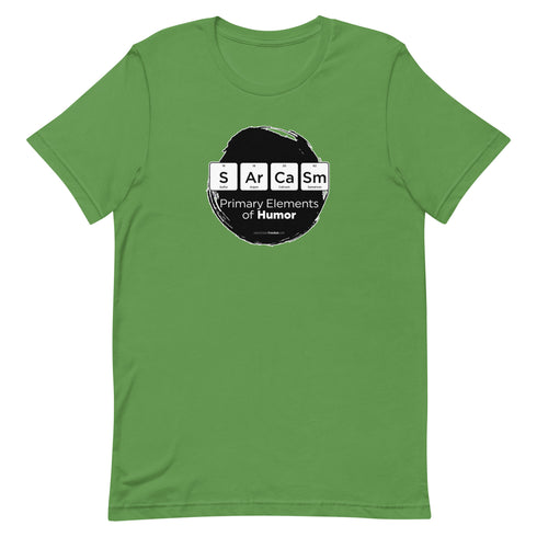 Primary Elements for Humor - Sarcasm Short-sleeve unisex t-shirt - Mainstream Freedom