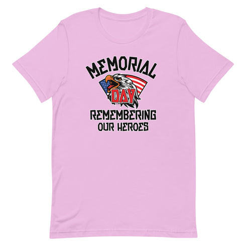 Memorial Day Remembering Our Heros - Short-sleeve unisex t-shirt - Mainstream Freedom
