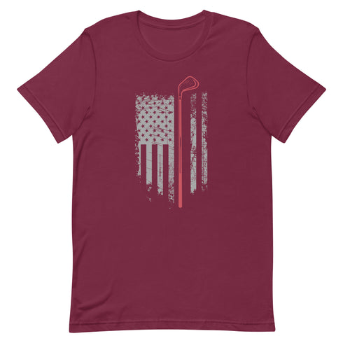 Grunge American Golfer Unisex t-shirt - Mainstream Freedom