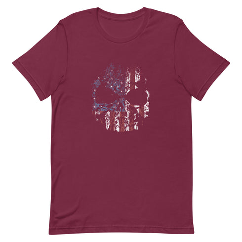 USA Skull Unisex t-shirt - Mainstream Freedom
