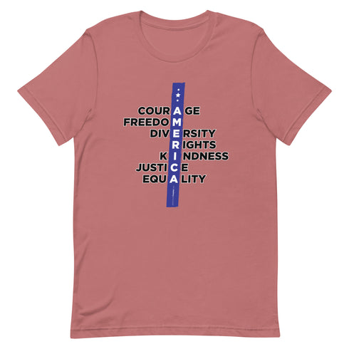A.M.E.R.I.C.A. Short-sleeve Patriotic t-shirt - Mainstream Freedom