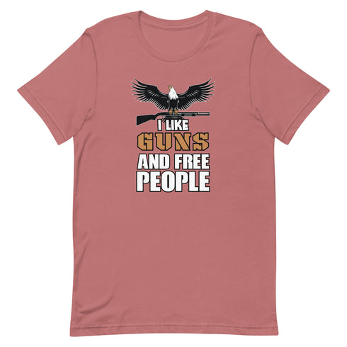 I Like Guns and Free People Short-sleeve unisex t-shirt - Mainstream Freedom