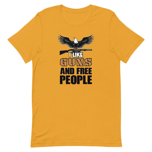 I Like Guns and Free People Short-sleeve unisex t-shirt - Mainstream Freedom