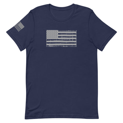 Grunge American Flag Unisex t-shirt - Mainstream Freedom