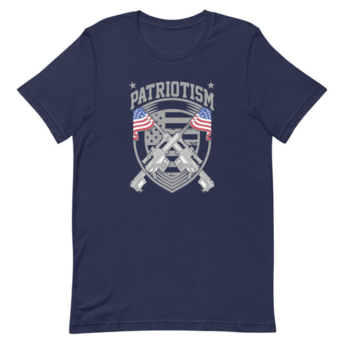 Patriotism Pro America Patriotic Graphic t-shirt (Front Design) - Mainstream Freedom