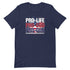 Pro-Life Pro-God Pro-Gun Short-sleeve unisex t-shirt - Mainstream Freedom